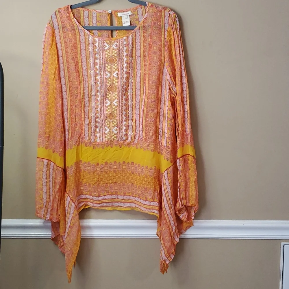 Sundance Go Beyond Embroidered Tunic Size L - Picture 2 of 7